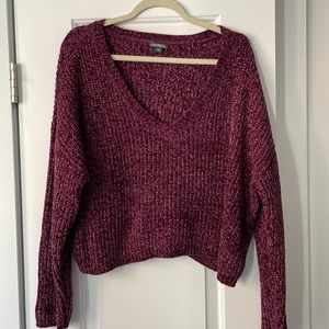 Purple chenille sweater